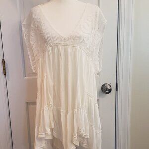Free People Tunic with Crochet Detailing, Size M